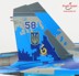 Bild von Suchoi Su-27 Flanker B Blue 59 der Ukrainischen Luftwaffe Metallmodell 1:72 Hobby Master HA6015.